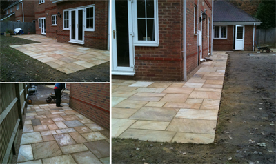 Mr and Mrs D - Wokingham, new patio, November 2012