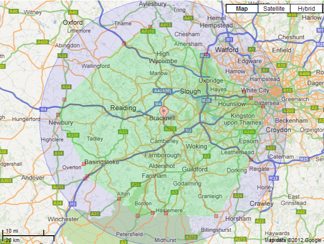 Our area of coverage